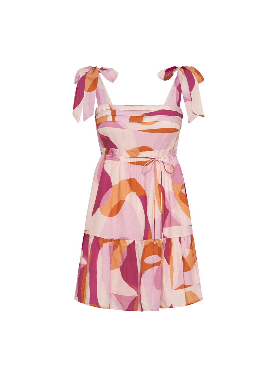 KIVARI Franz Mini Dress | Pink and Orange Mini Dress