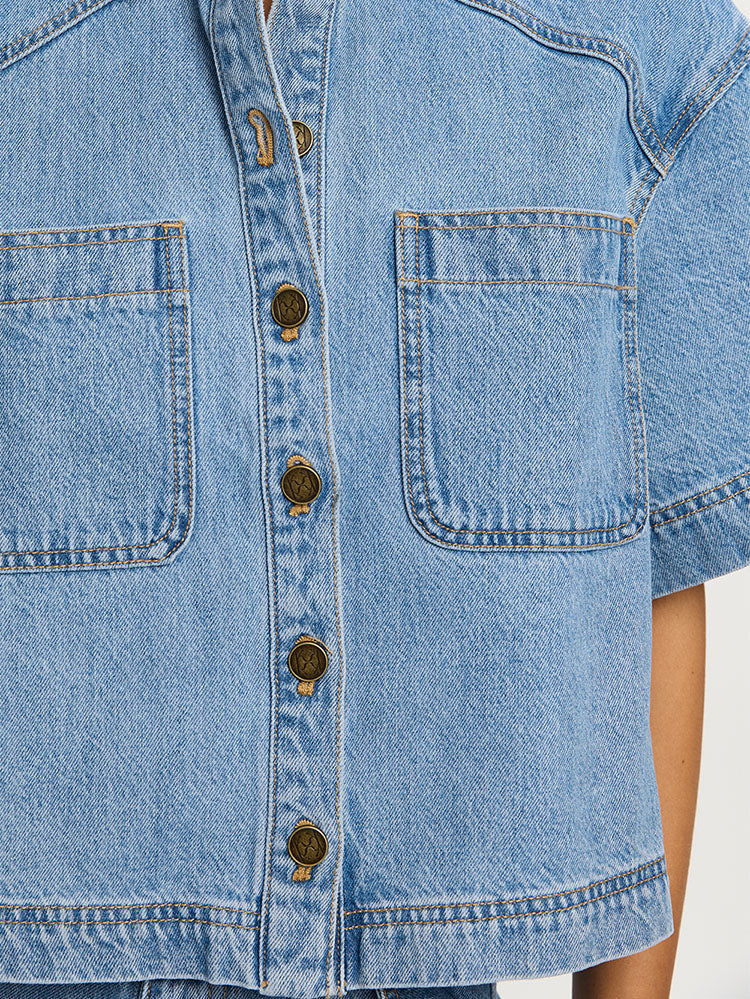 Hester Denim Shirt Detail