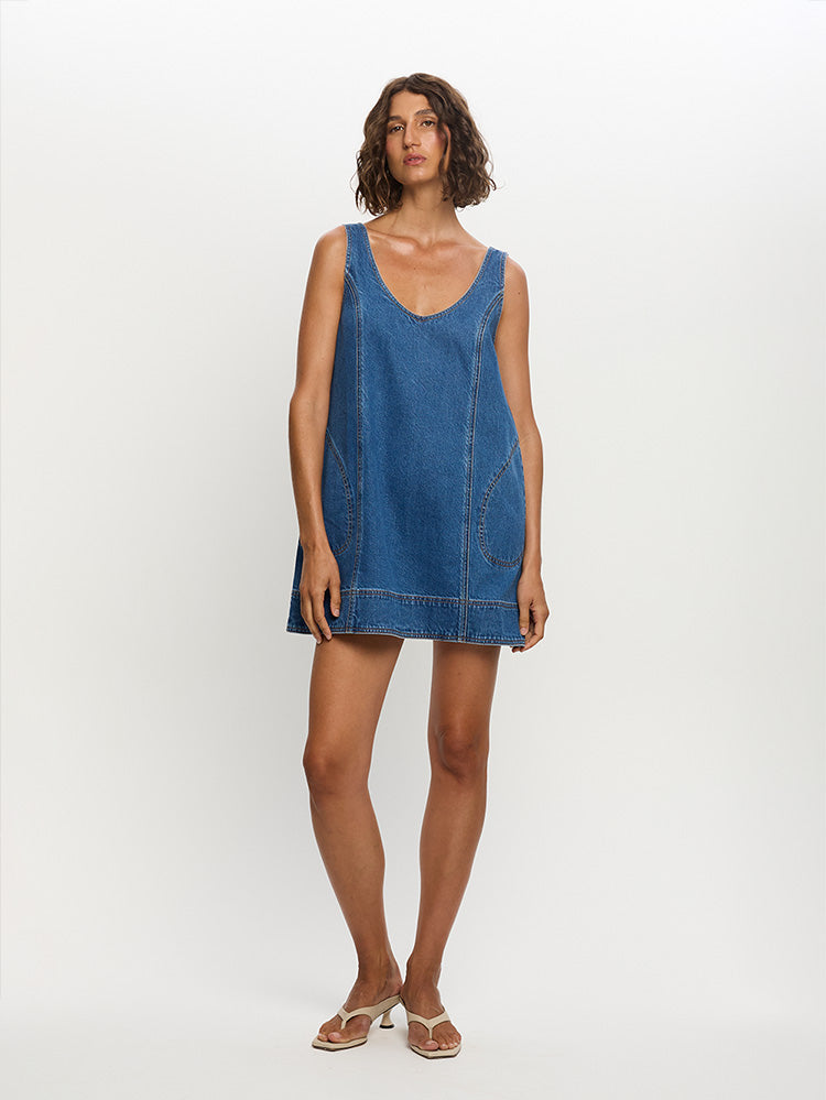 Ilaria Denim Dress Front 02