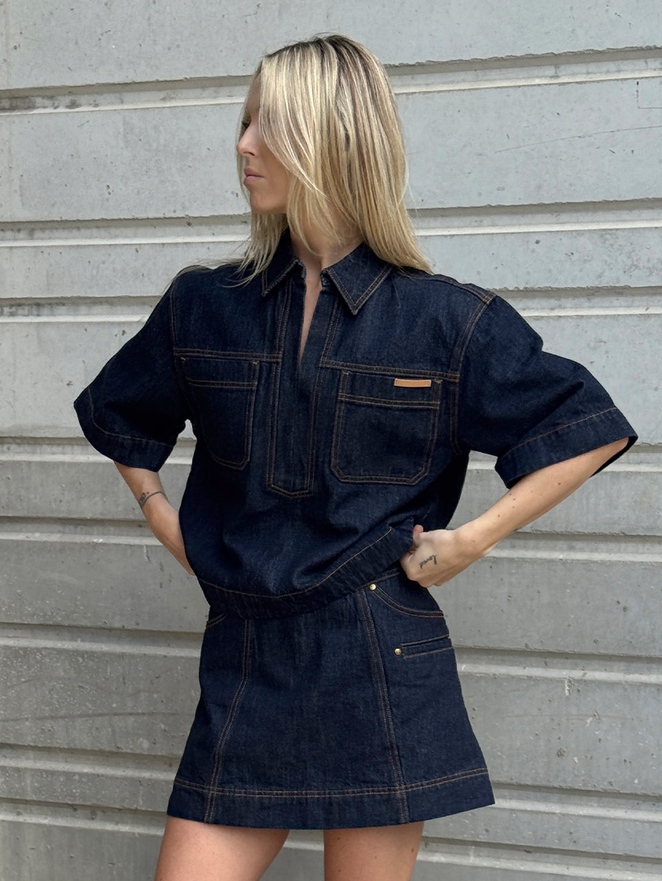 Immy Denim Mini Skirt