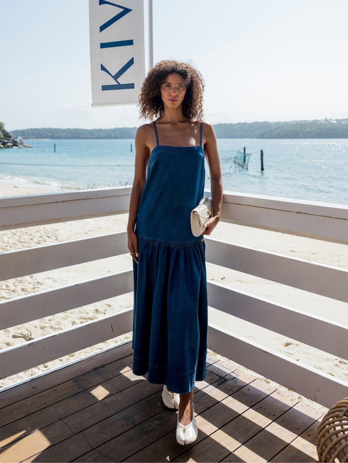 Vaila Denim Midi Dress