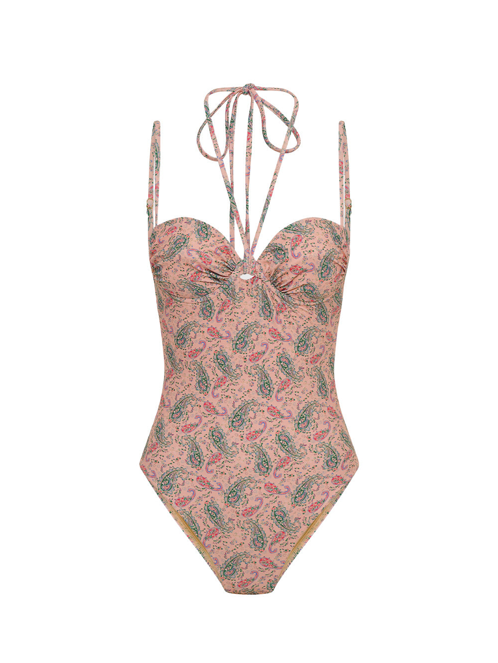 Isha One Piece KIVARI | Pink paisley one piece