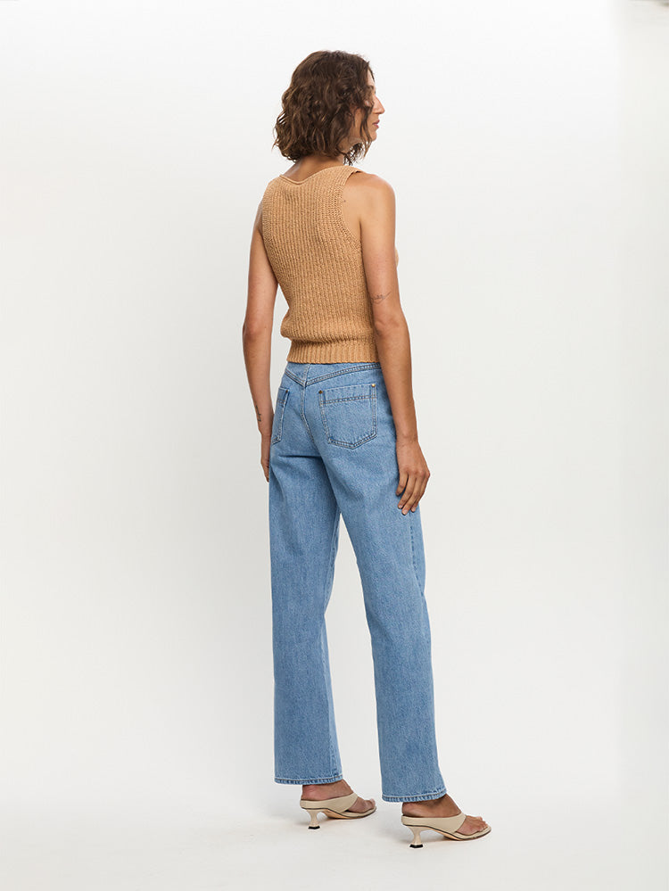 Ivy Knit Cami Latte Back 04