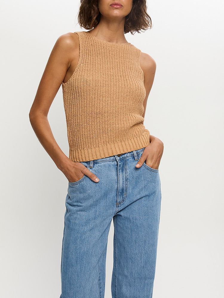 Ivy Knit Cami Latte LTK 06