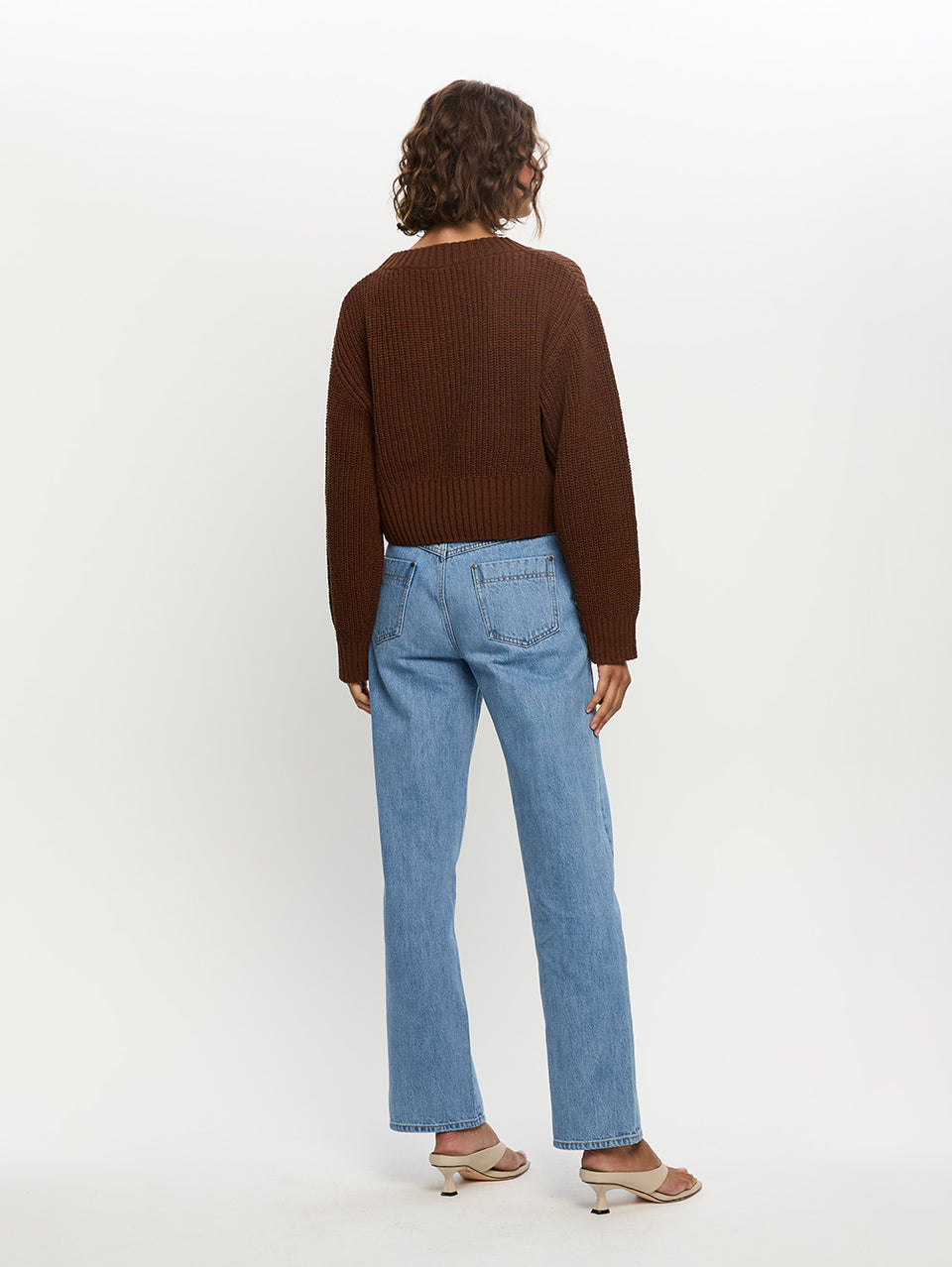Ivy Knit Sweater Choc Back 03