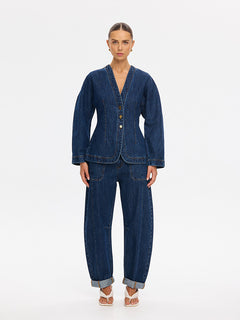 Jessica Denim Barrel Jacket