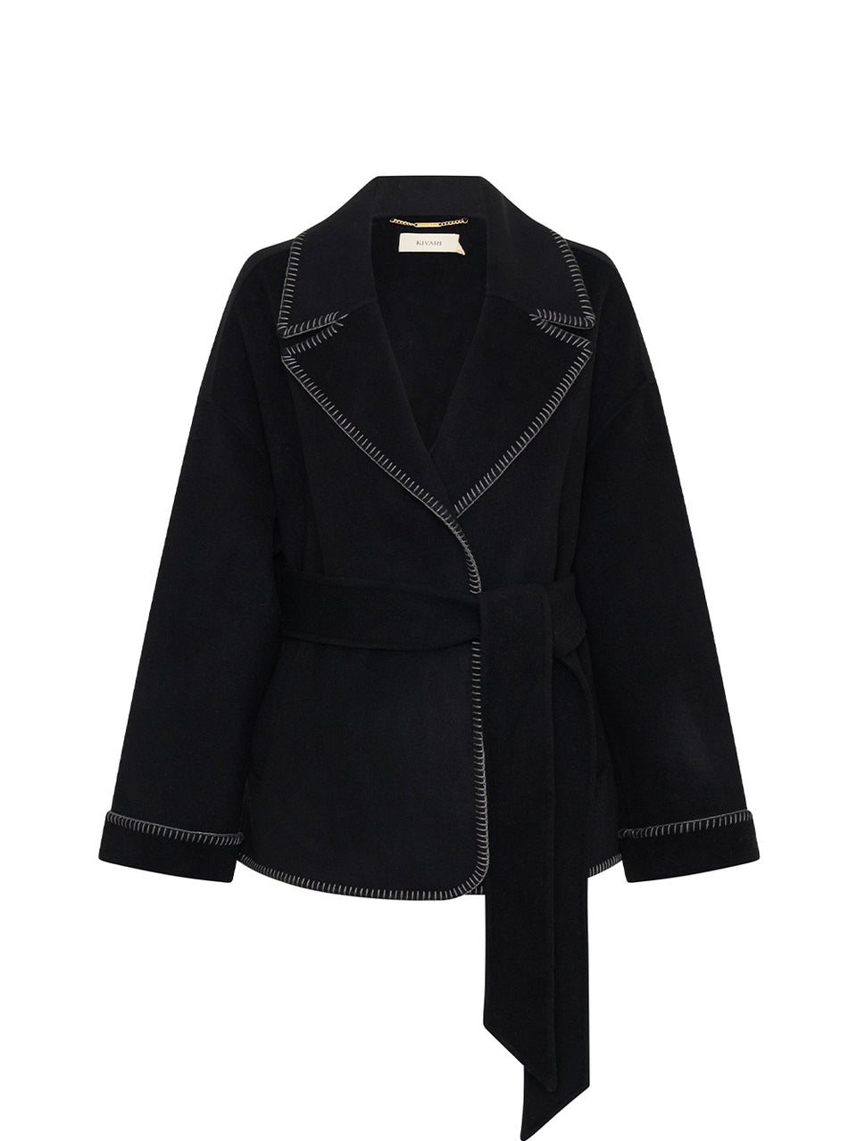 Josephina Coat Black Ghost