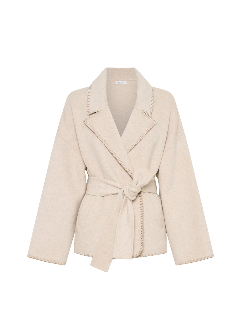 Josephina Jacket KIVARI | Grey wrap jacket