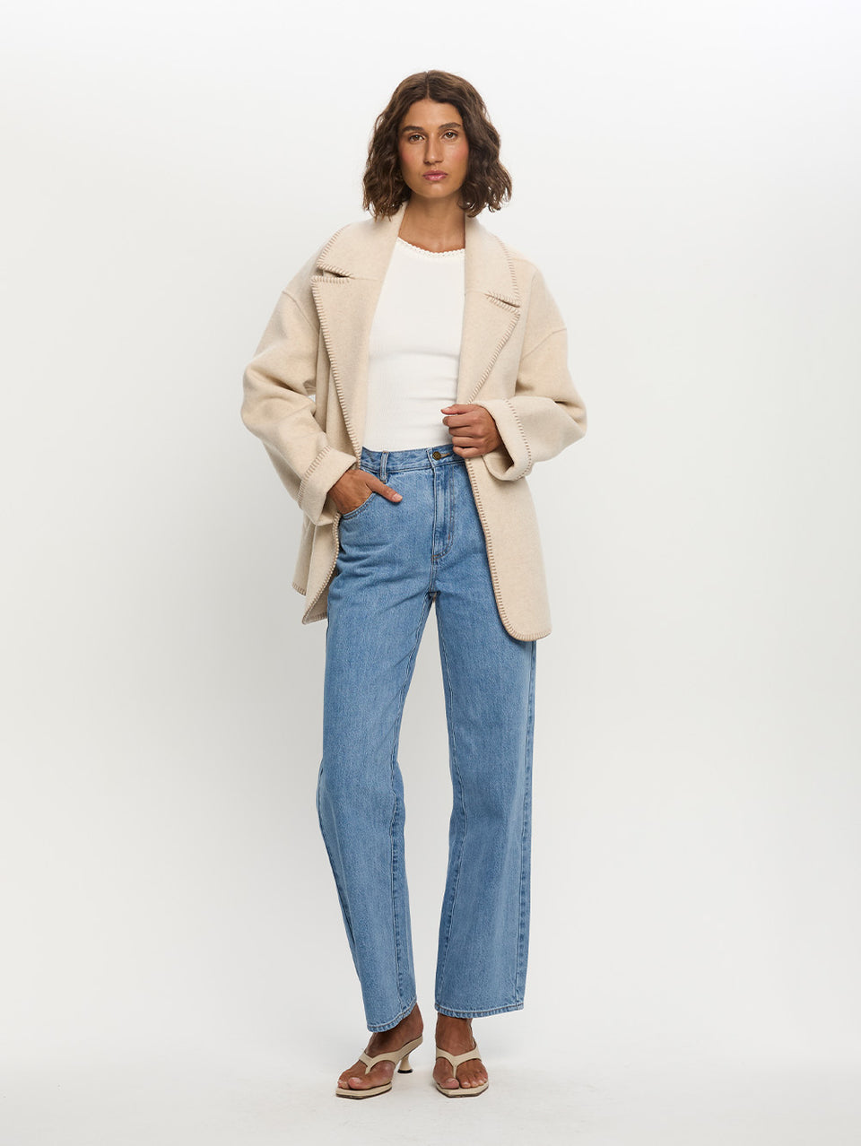 Josephina Coat Oat Front 01