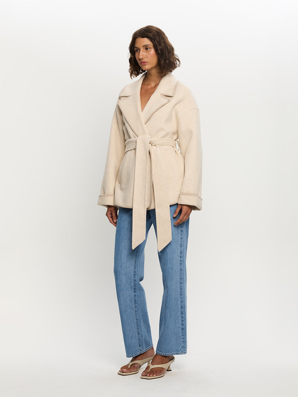 Josephina Coat Oat Side 02b