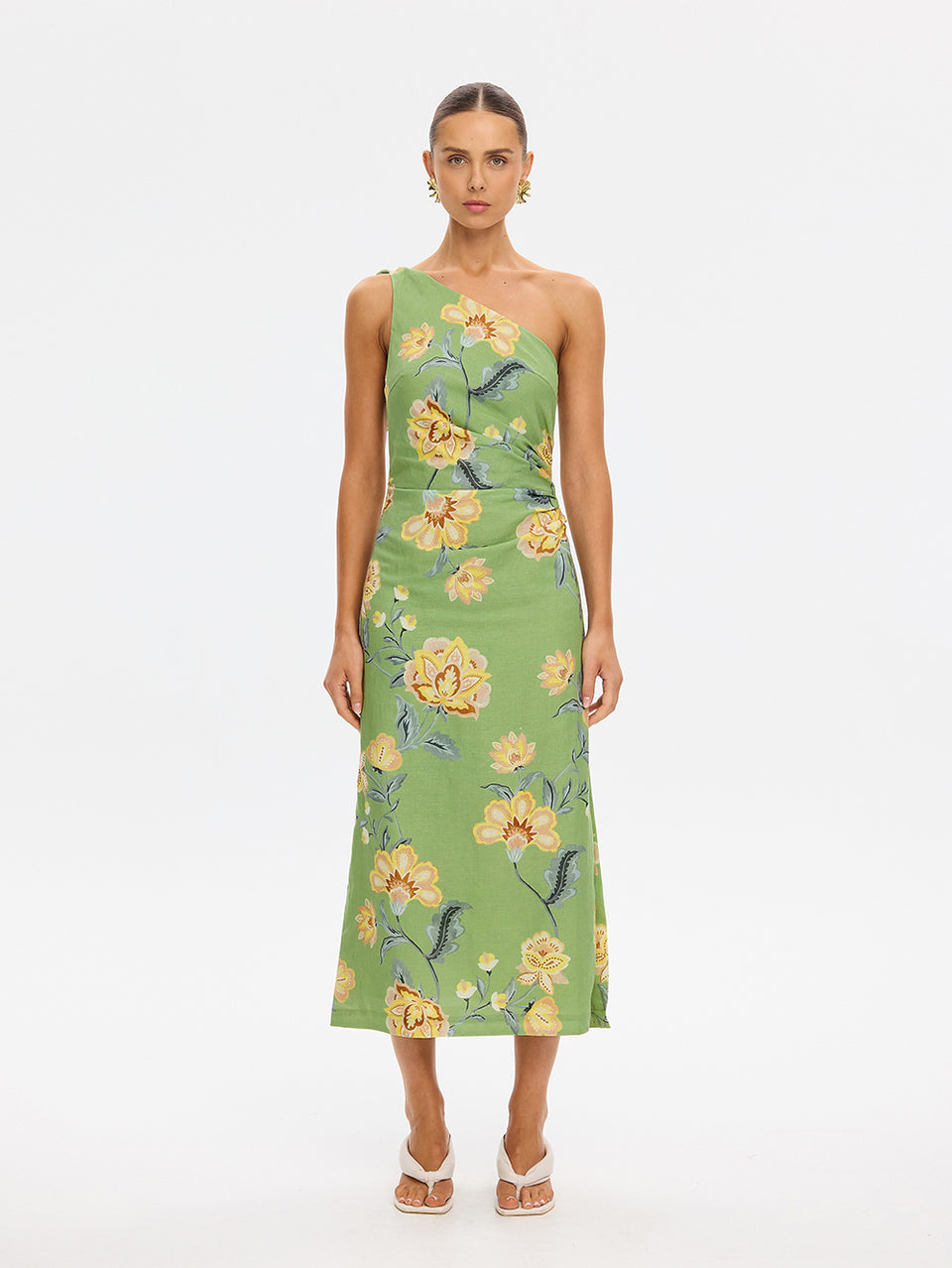 Eve One Shoulder Midi Dress