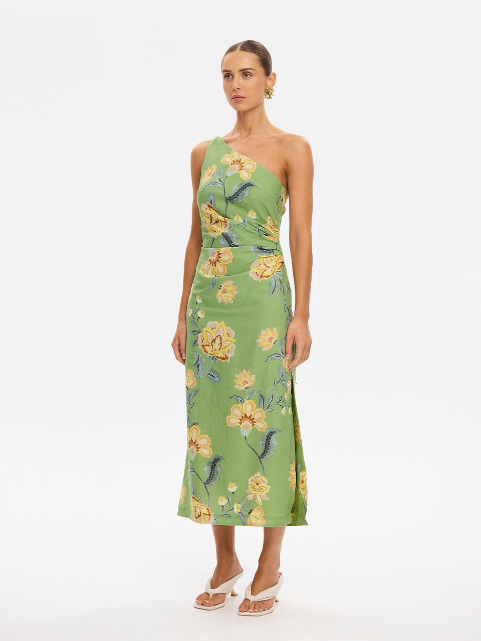 Eve One Shoulder Midi Dress