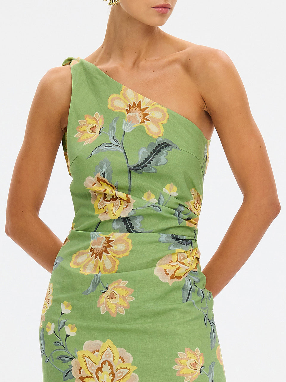 Eve One Shoulder Midi Dress