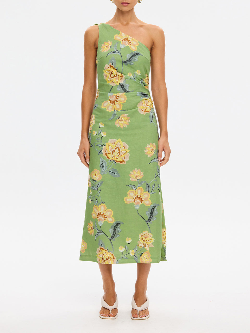 Eve One Shoulder Midi Dress