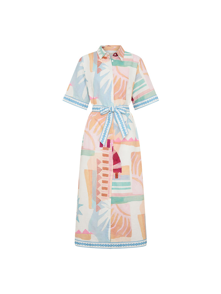 LD286PIN_Yali Midi Dress_Pink_GHOST