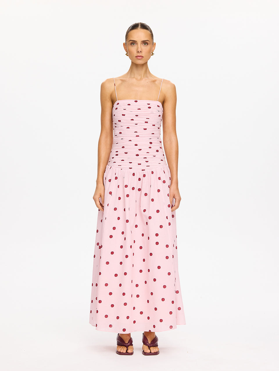 strapless open back dress Sia Maxi Dress – KIVARI