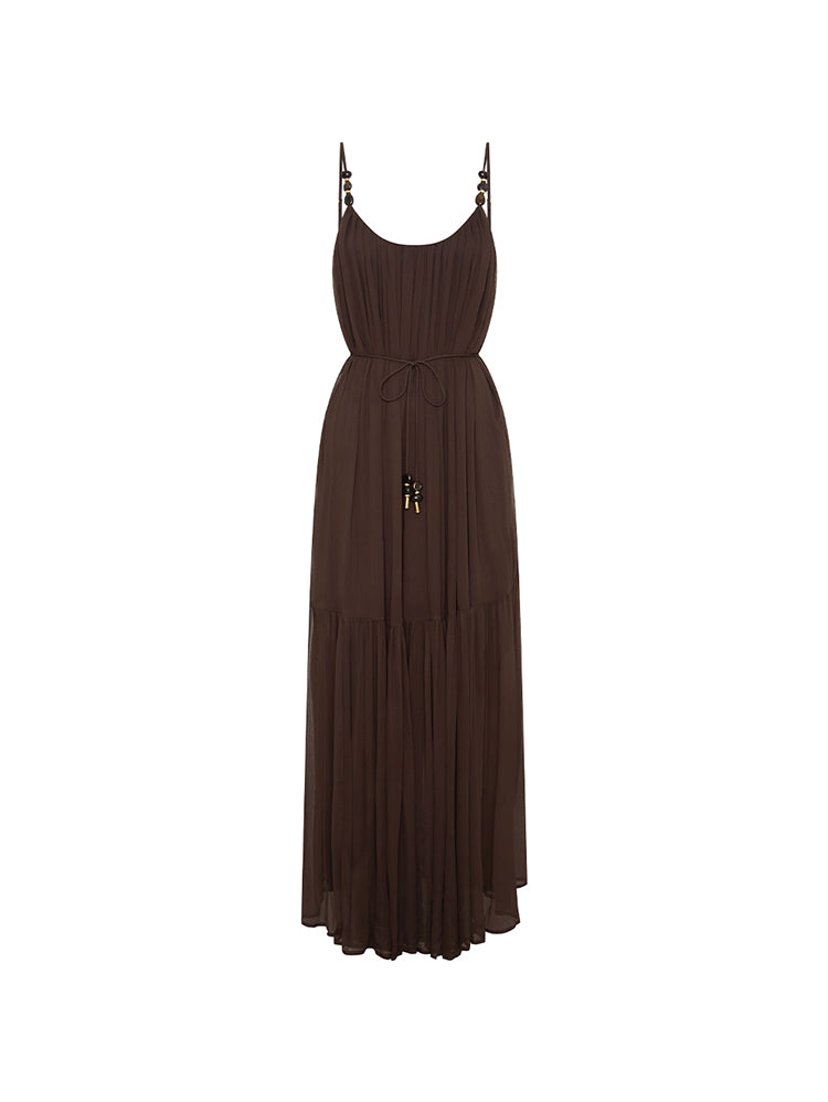 LD437CHO-Sora-Cami-Tropeze-Maxi-Dress-Chocolate-GHOST