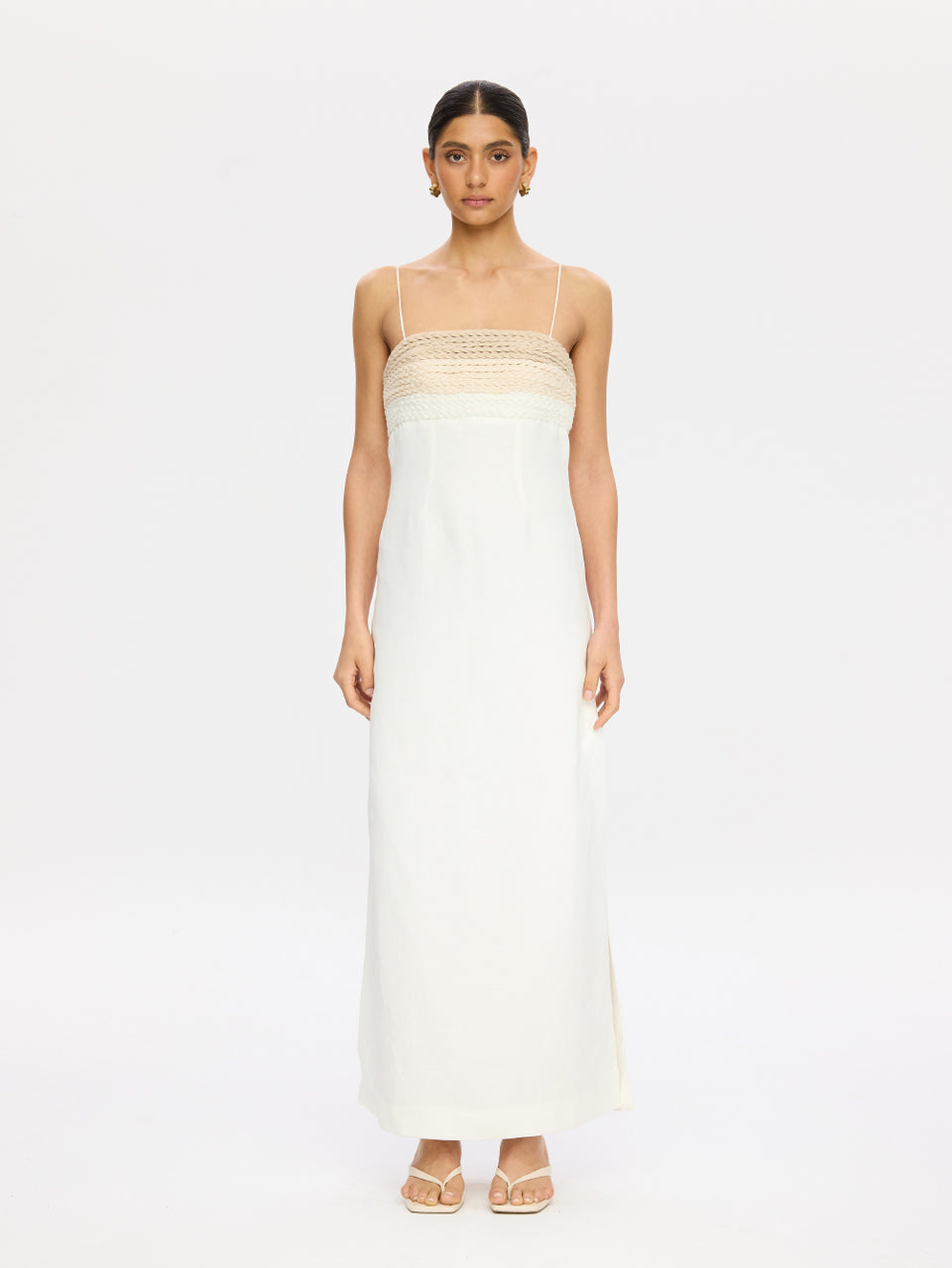 LD439IVO-Ardyn Braid Maxi Dress-Ivory-01