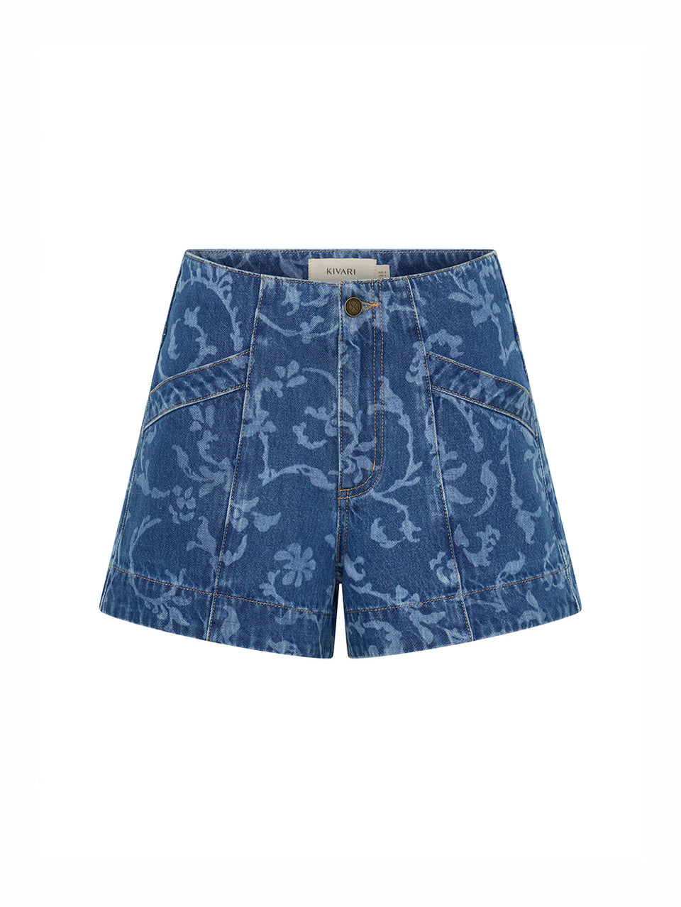 Laguna Printed Denim Short