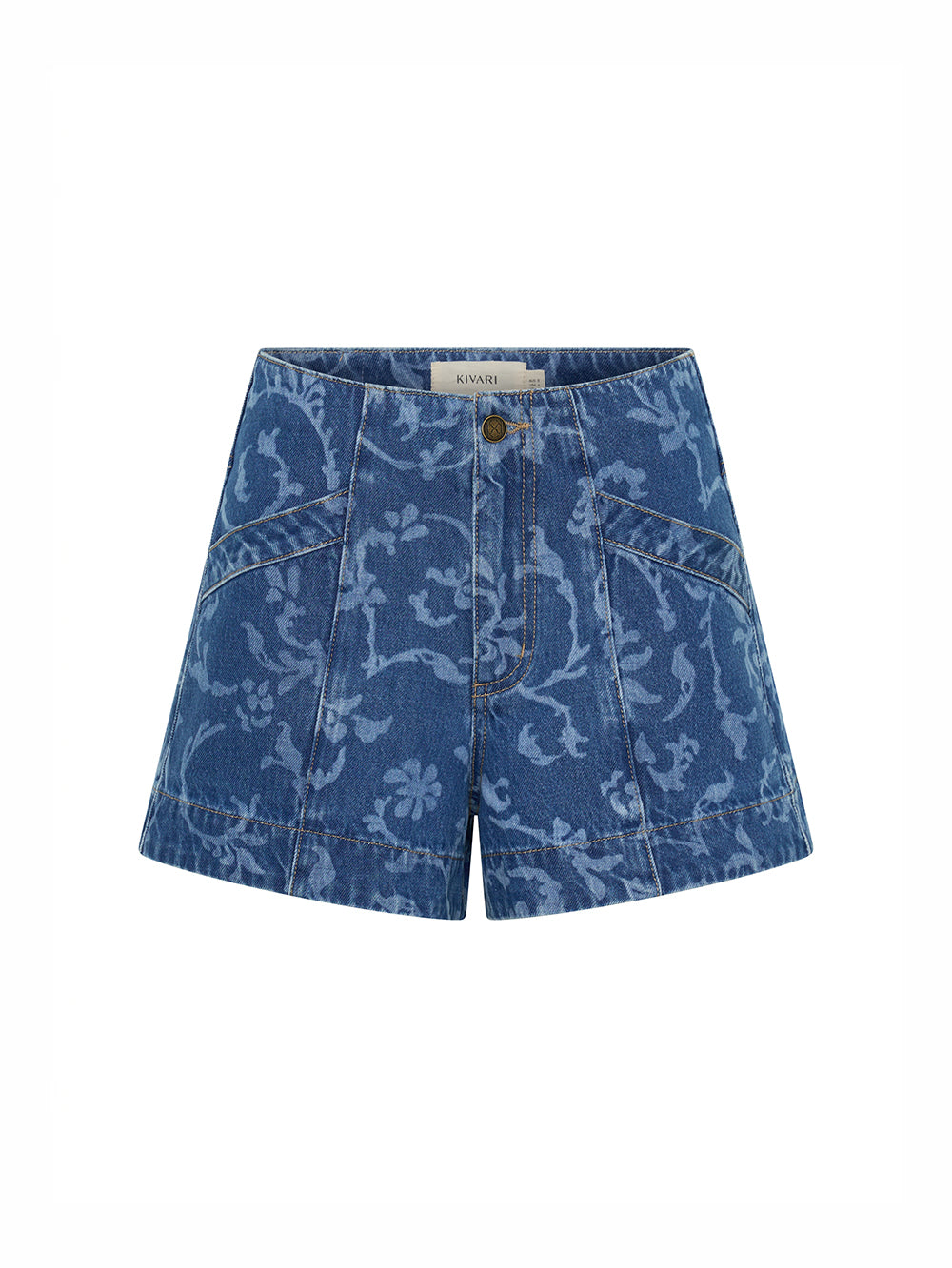 Laguna Printed Denim Short