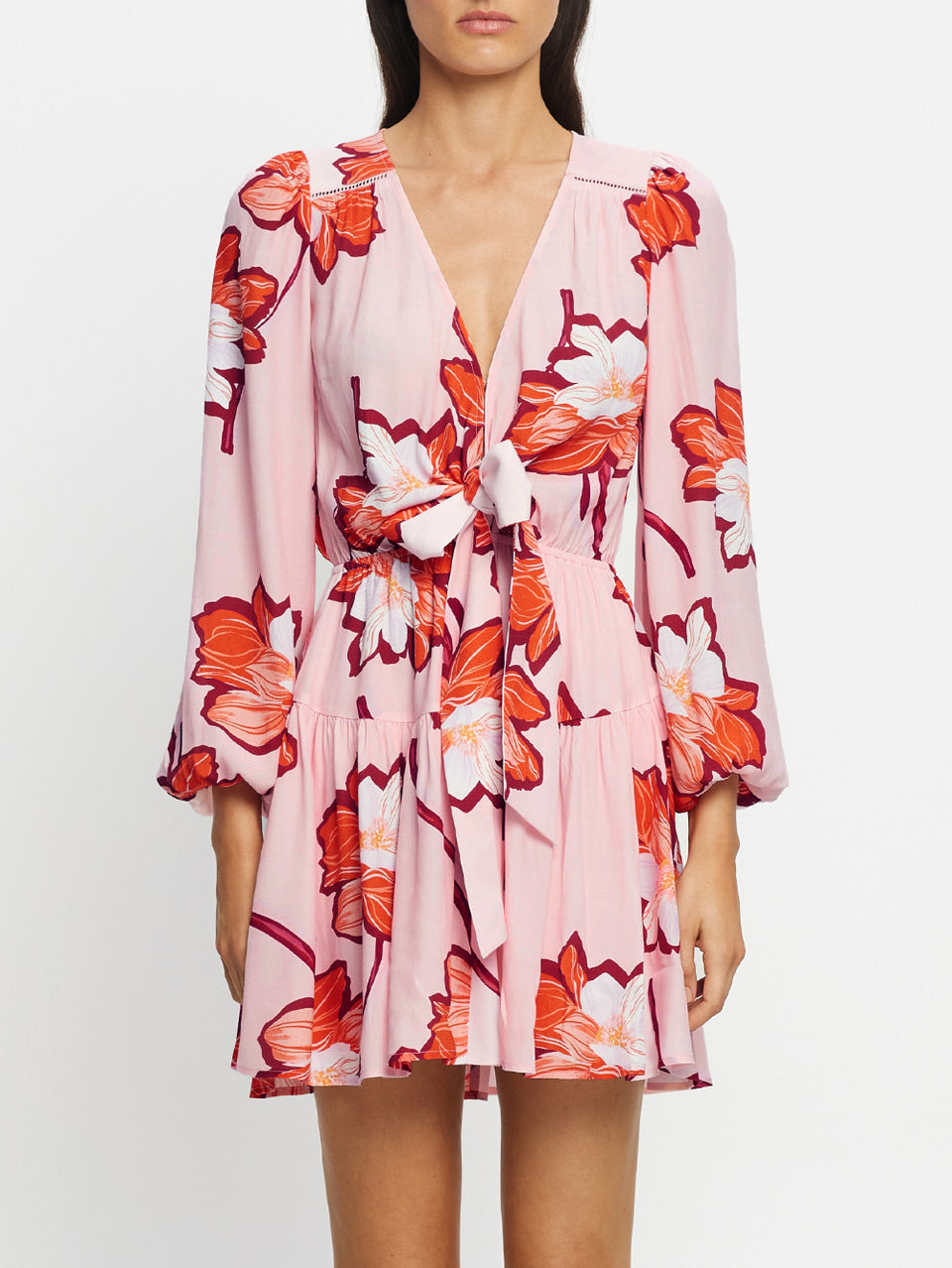 lani mini dress Lani Tie Front Mini Dress – KIVARI