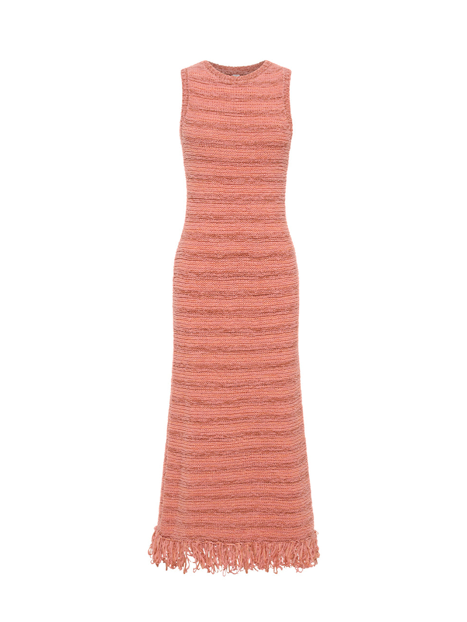 Luciana Knit Midi Dress Pink KIVARI | Pink knit midi dress