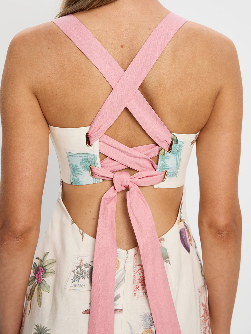 Lyra Tie Back Midi Dress KIVARI Lyra Tie Back Midi Dress KIVARI