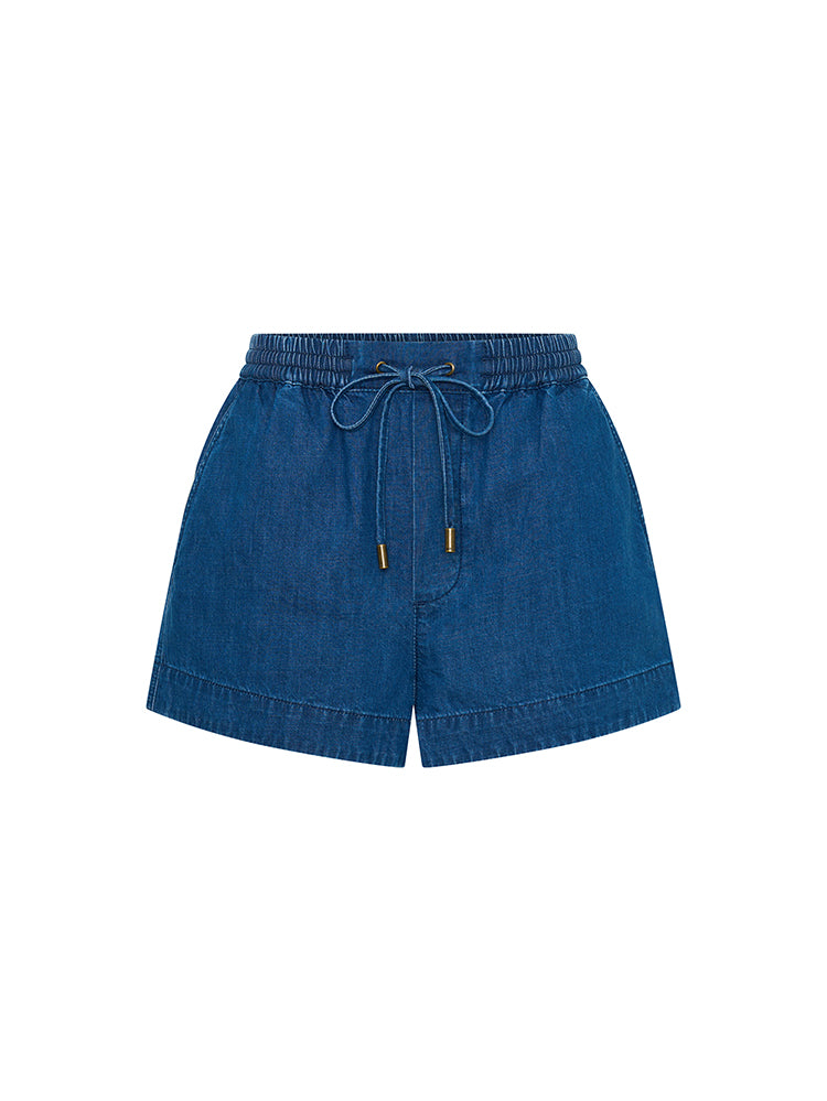 M190COAST_Vaila Chambray Short_Coast Blue_GHOST