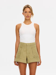 Celene Denim Short - Olive