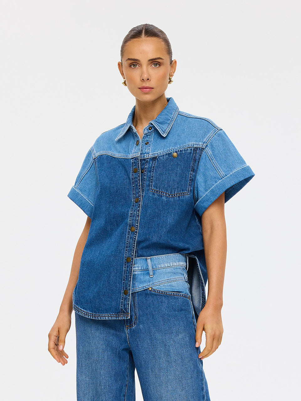 M233TWO_Coralie Denim Shirt_Coast Blue_7