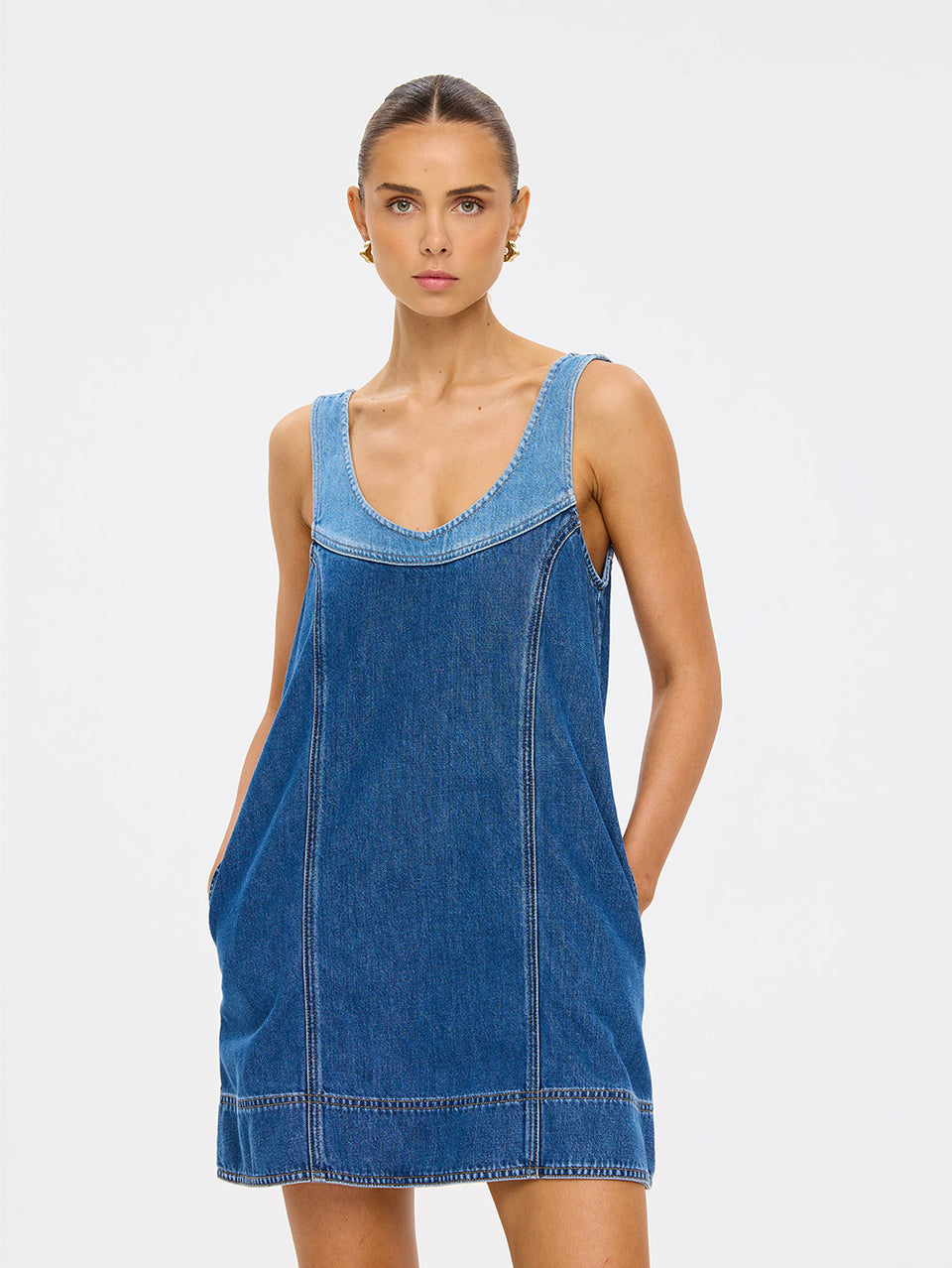 M244TWO_Coralie Denim Mini Dress_Coast Blue_7