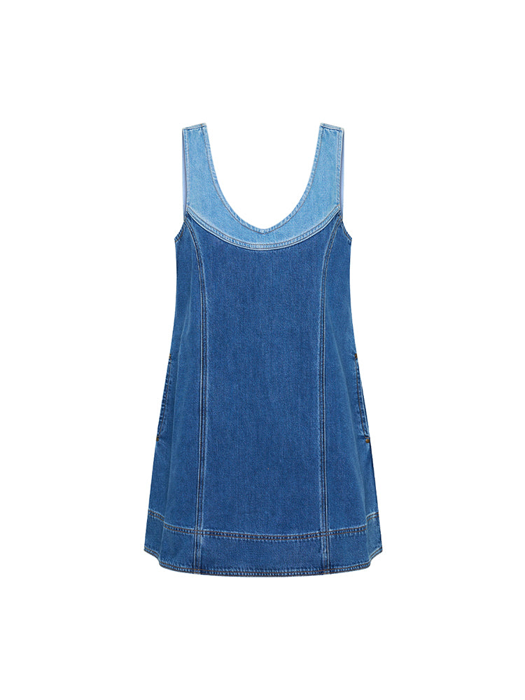 M244TWO_Coralie Denim Mini Dress_Coast Blue_GHOST