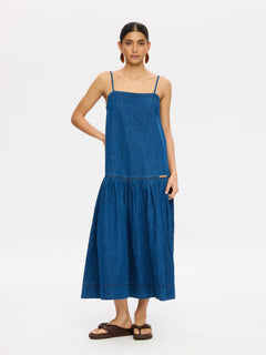 Vaila Denim Midi Dress