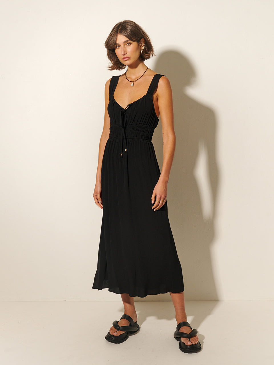 Maria Strappy Midi Dress - KIVARI Maria Strappy Midi Dress - KIVARI
