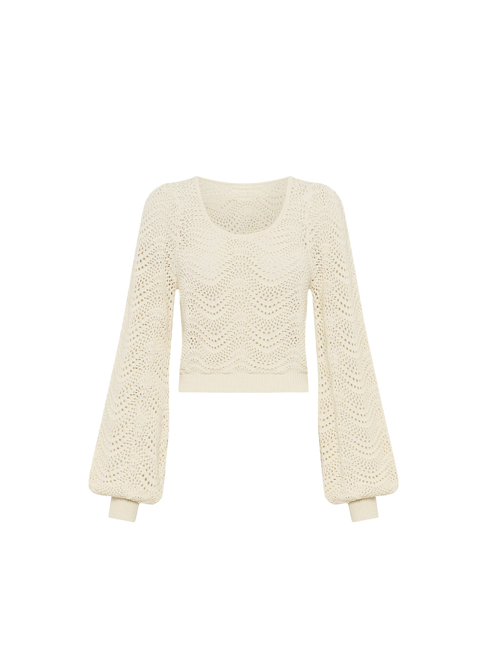 Mariana Knit Top KIVARI | Cream knit top