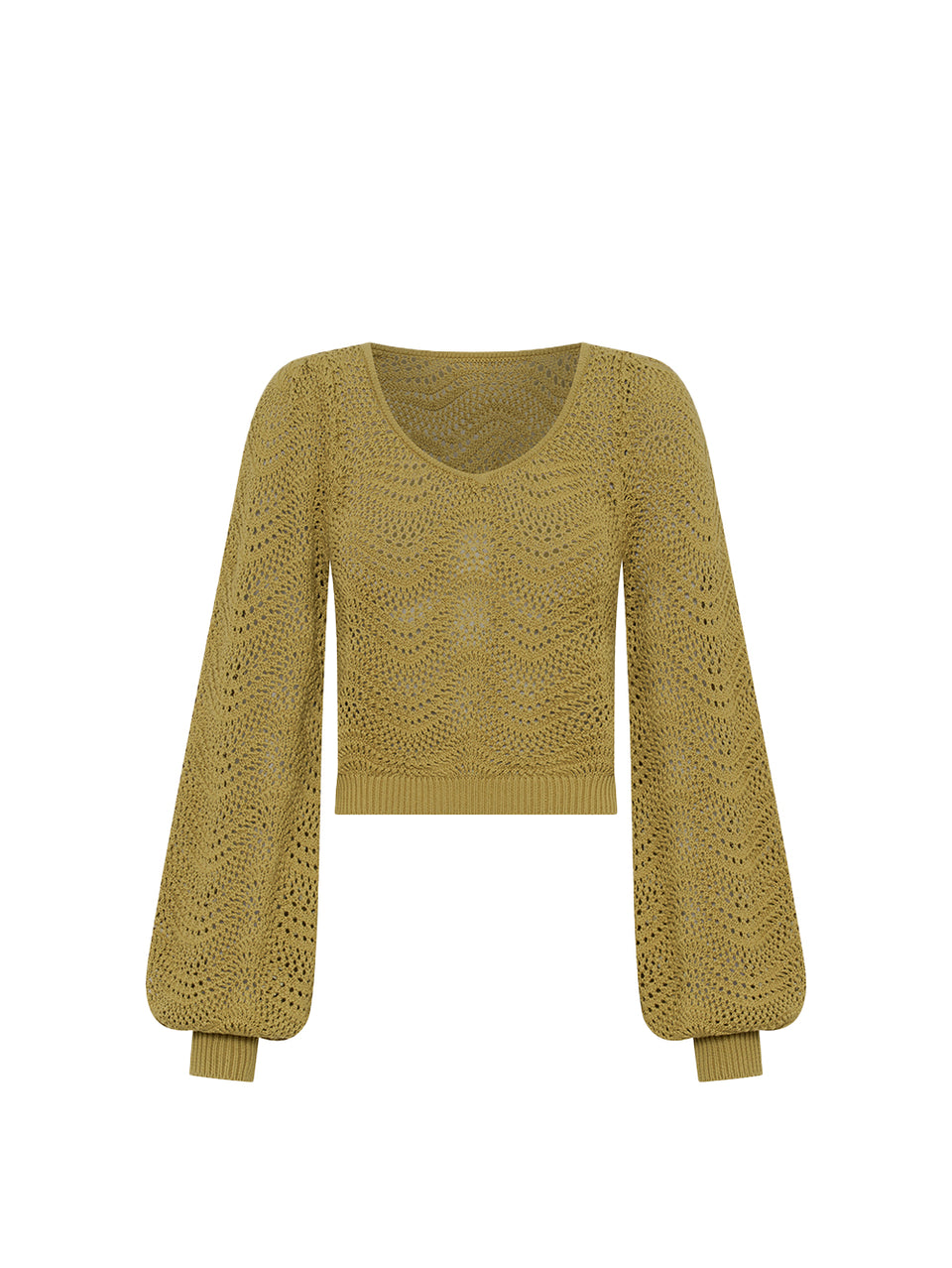 Mariana Knit Top Khaki KIVARI | Khaki knit top