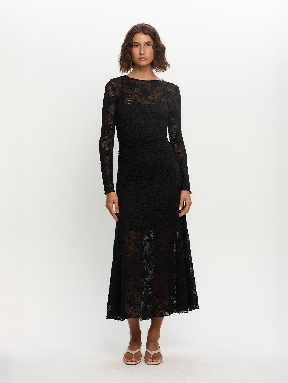 Marie Lace Maxi Dress Black Lace Maxi Dress KIVARI — free download