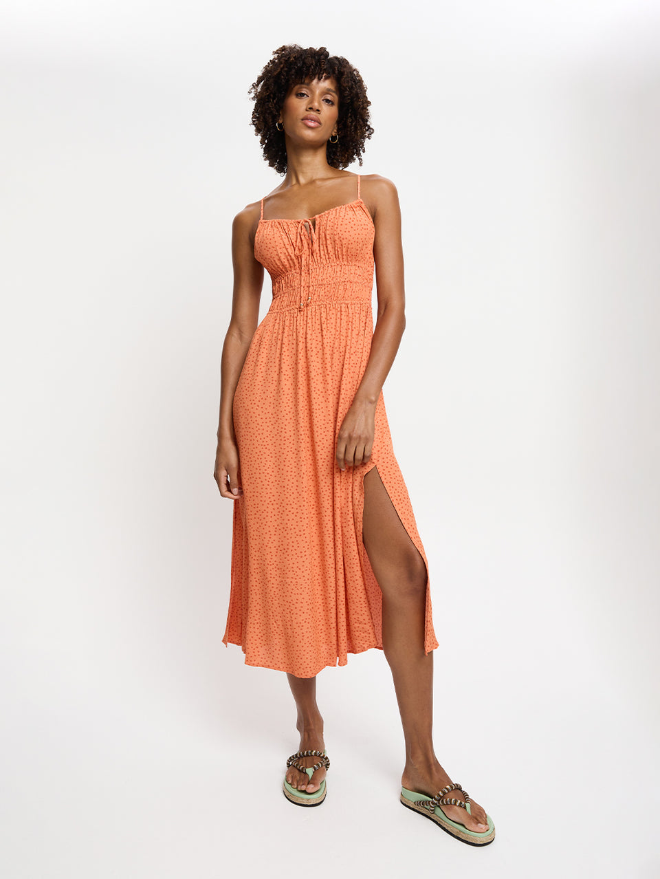 milana midi dress MILANA Midi Dress in Chili Red