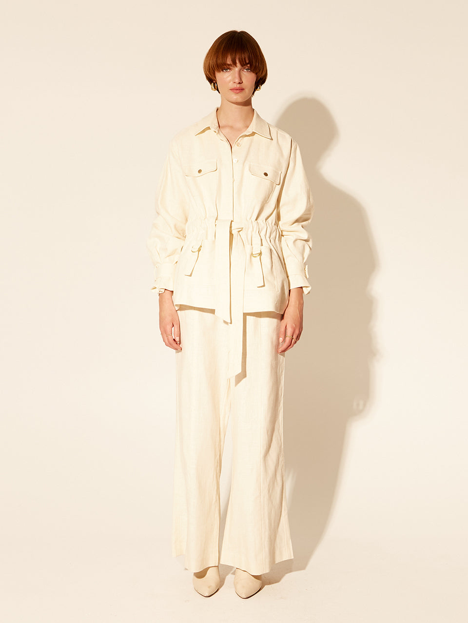 Oaklee Jacket Cream KIVARI | Model wears cream jacket