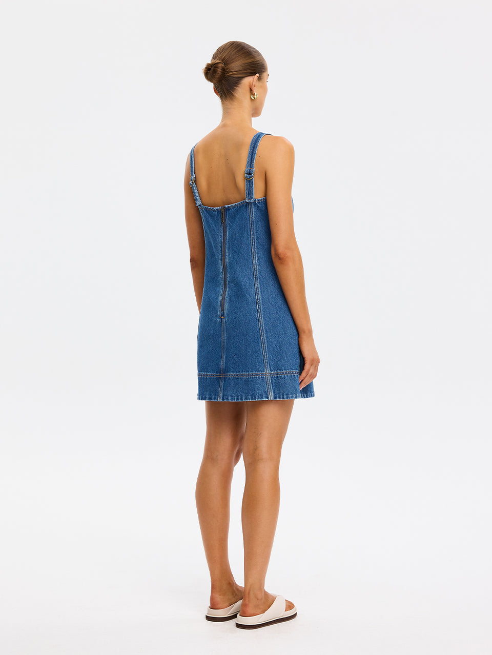 Oriana Denim Mini Dress | Mini Denim Dress | KIVARI Oriana Denim Mini Dress | Mini Denim Dress | KIVARI