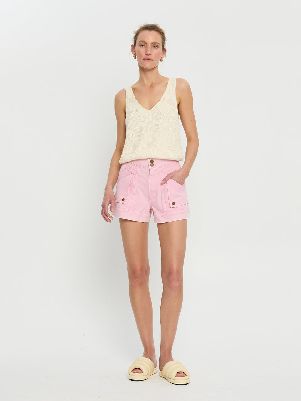 Paloma Denim Short Pink