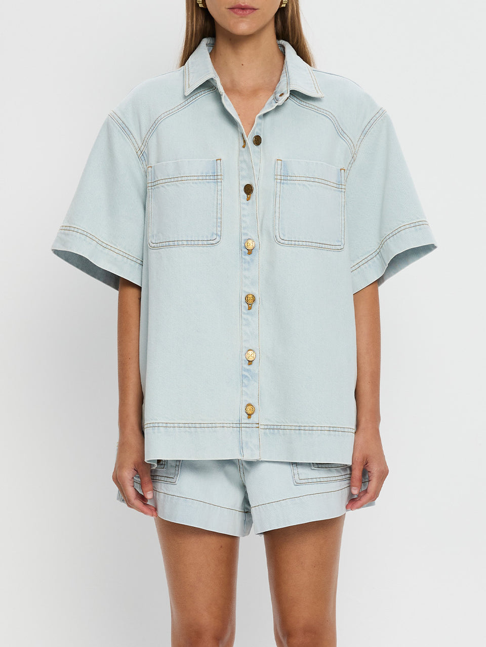 Paloma Denim Shirt - Pale Blue | PRE ORDER