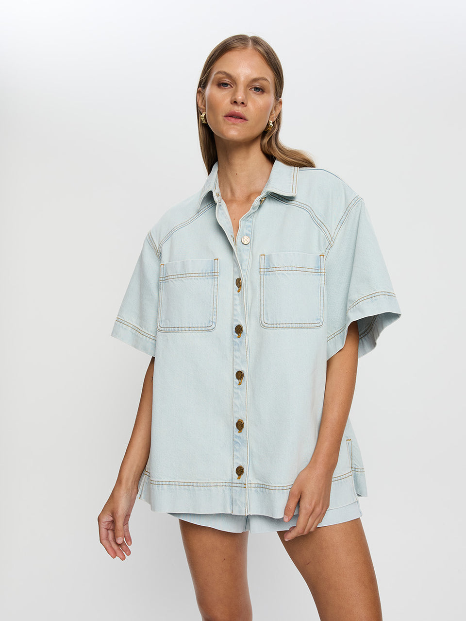 Paloma Denim Shirt - Pale Blue | PRE ORDER