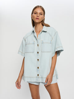 Paloma Denim Shirt - Pale Blue | PRE ORDER