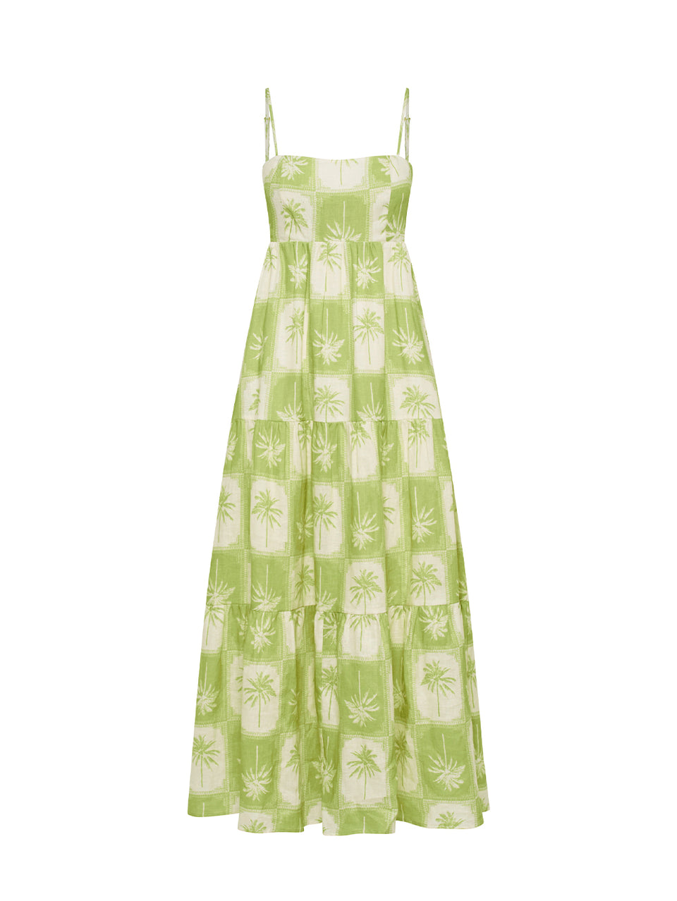 Paradiso Maxi Dress KIVARI | Palm tree printed maxi dress