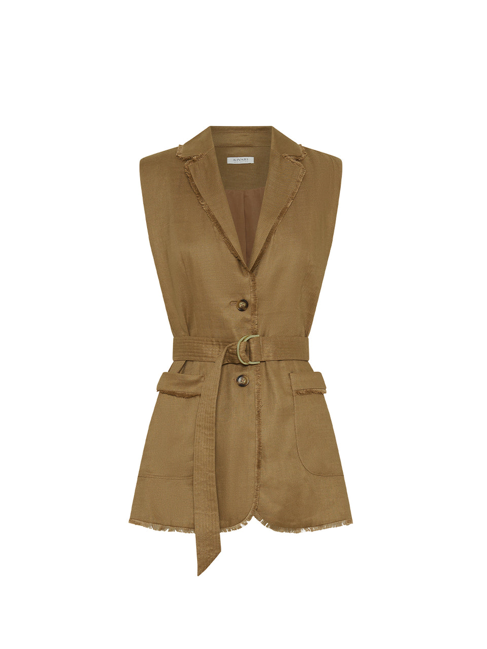 Penelope Vest KIVARI | Brown tailored vest