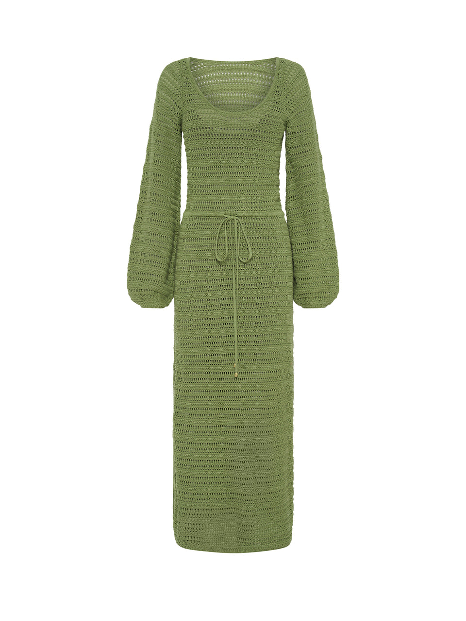 Pepe Knit Dress Avocado KIVARI | Avocado green knit maxi dress
