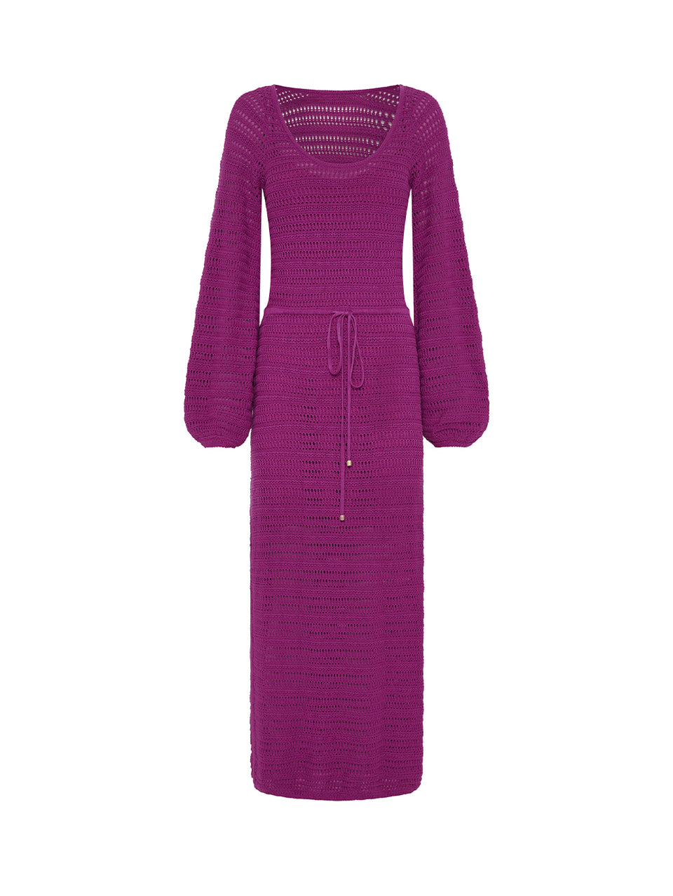 Pepe Knit Dress Purple KIVARI | Purple knit midi dress