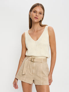 Aloe Knit Cami - Cream