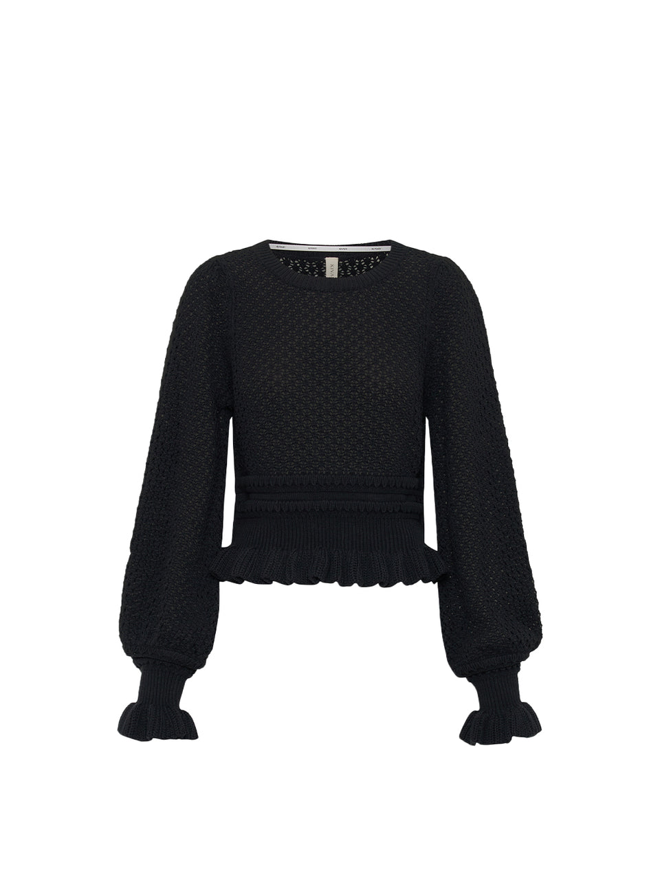 Rafaela Knit Top KIVARI | Black knit top